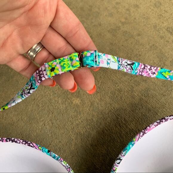 Victoria’s Secret 36D The Angel Convertible floral boho convertible bikini top - Picture 3 of 6